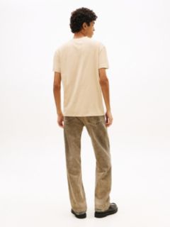 Wavy Flag Jersey T-Shirt — Beige 4