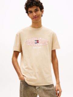 Wavy Flag Jersey T-Shirt — Beige 1