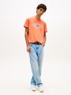 Wavy Flag Jersey T-Shirt — Red 3