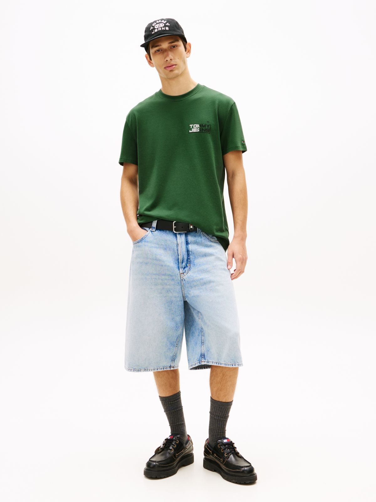 Back Logo Relaxed Jersey T-Shirt — Green
