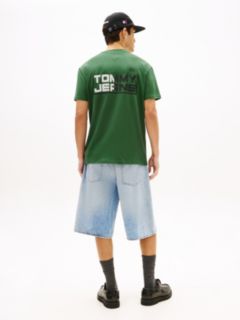 Back Logo Relaxed Jersey T-Shirt — Green 4