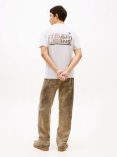 Back Logo Relaxed Jersey T-Shirt — Grey 4