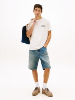 Back Logo Relaxed Jersey T-Shirt — White 3