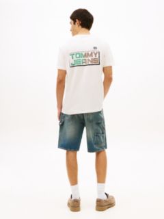 Back Logo Relaxed Jersey T-Shirt — White 4