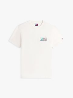 Back Logo Relaxed Jersey T-Shirt — White 5