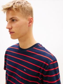 Tommy Flag Stripe Jersey T-Shirt — Blue 2