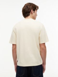 Classic Tonal Logo Oversized T-Shirt — Beige 4