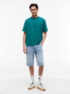 Classic Tonal Logo Oversized T-Shirt — Green 2