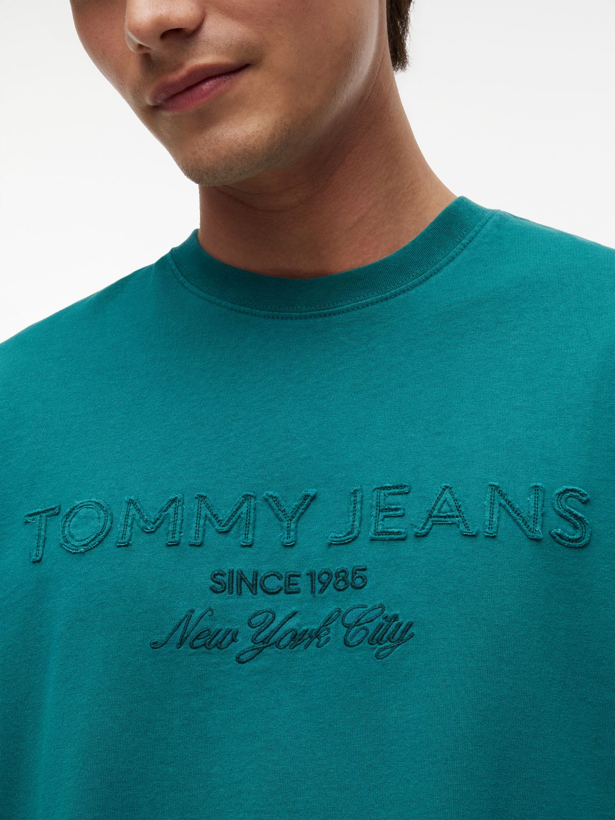 Classic Tonal Logo Oversized T-Shirt — Green