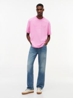 Classic Tonal Logo Oversized T-Shirt — Pink 2