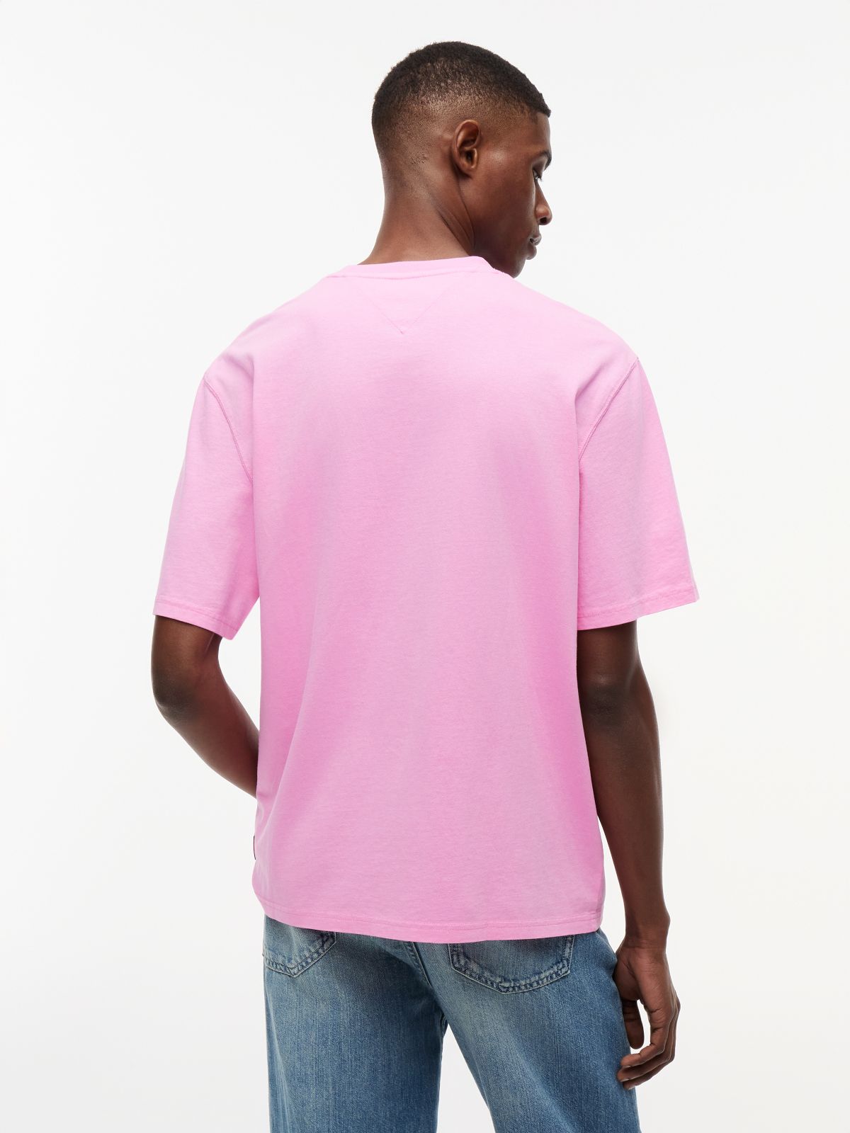 Classic Tonal Logo Oversized T-Shirt — Pink