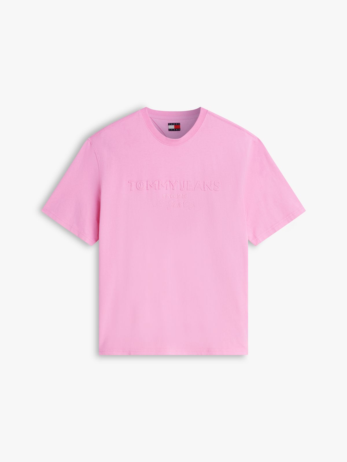 Classic Tonal Logo Oversized T-Shirt — Pink