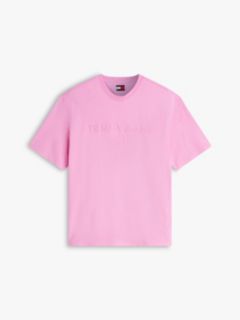 Classic Tonal Logo Oversized T-Shirt — Pink 5