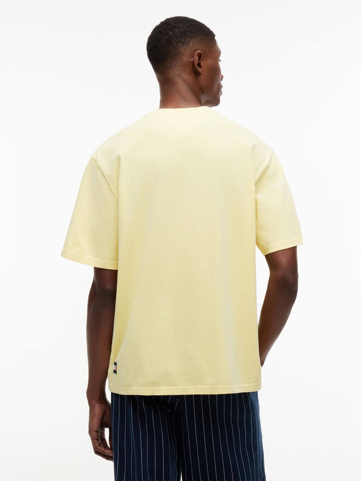 Classic Tonal Logo Oversized T-Shirt — Yellow