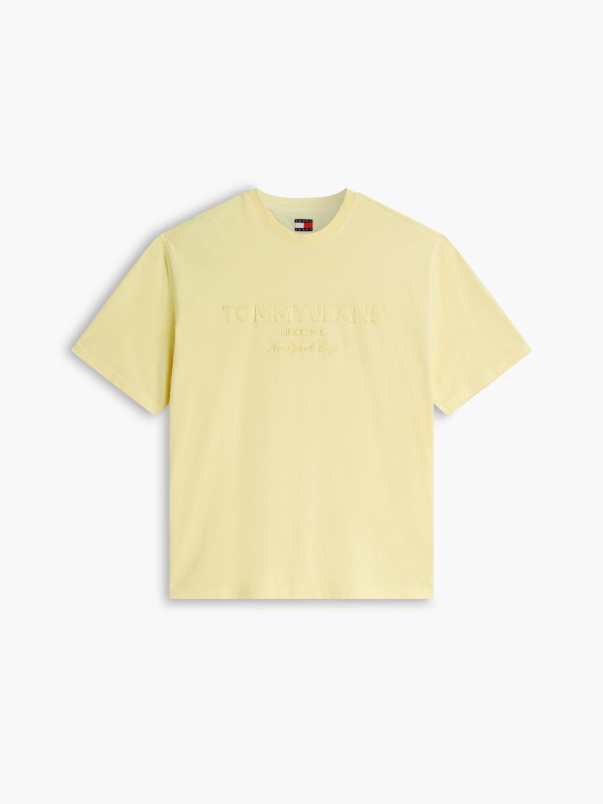 Classic Tonal Logo Oversized T-Shirt — Yellow