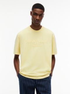 Classic Tonal Logo Oversized T-Shirt — Yellow 1