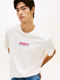 90s Logo Embroidery Jersey T-Shirt — White 2