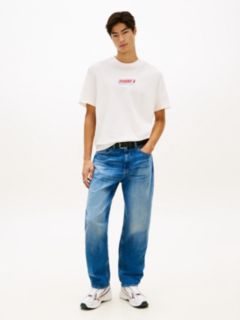 90s Logo Embroidery Jersey T-Shirt — White 3