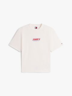 90s Logo Embroidery Jersey T-Shirt — White 5