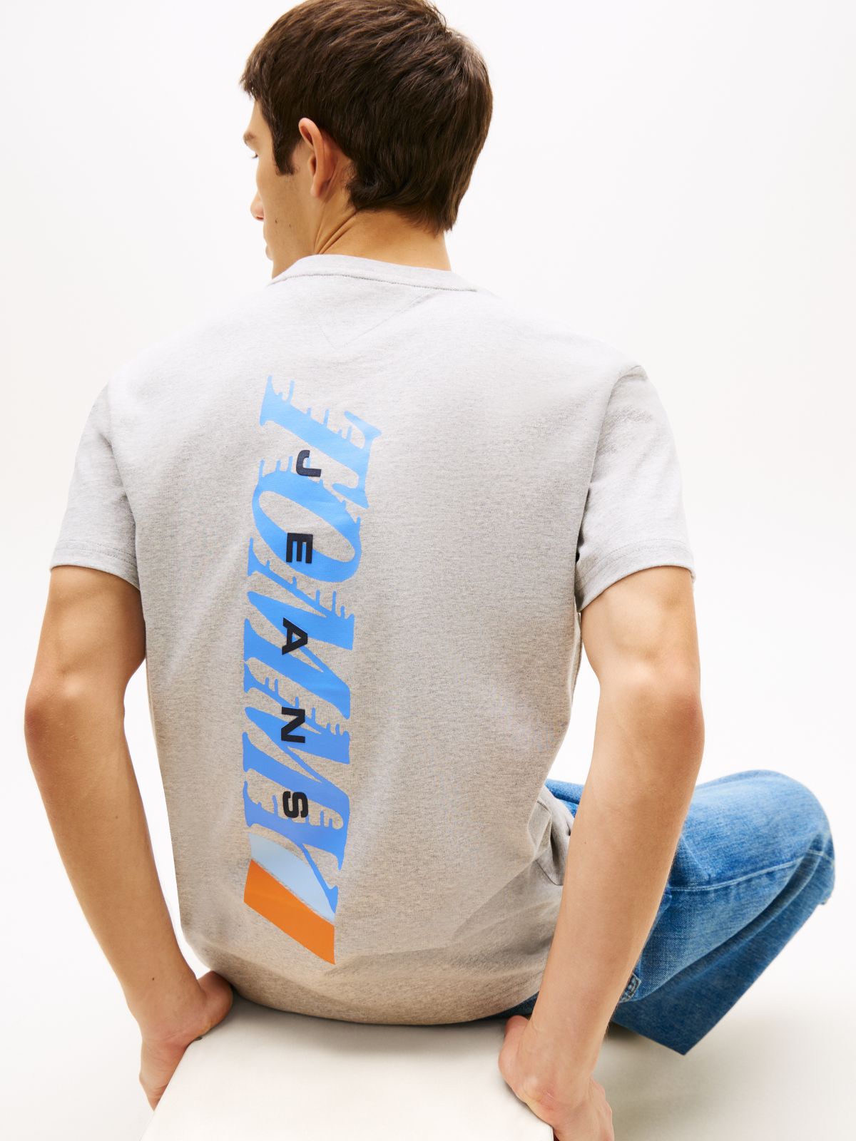 Vintage Back Logo Jersey T-Shirt — Grey
