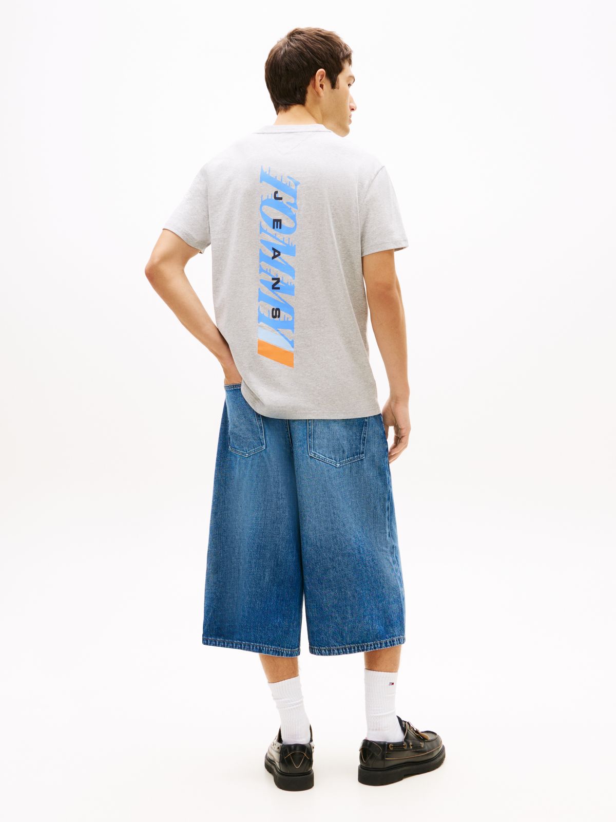 Vintage Back Logo Jersey T-Shirt — Grey