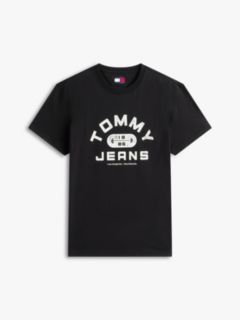 Graphic Crew Neck Jersey T-Shirt — Black 5