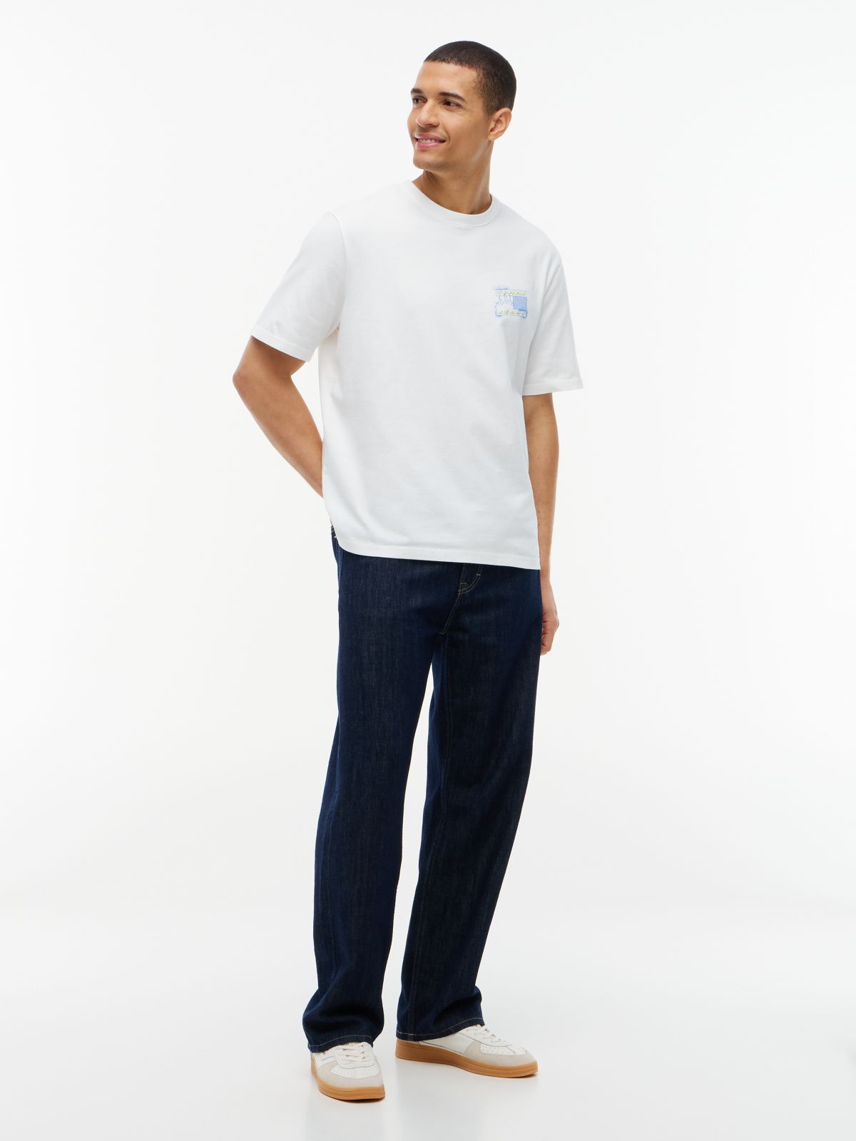 90s Back Bubble Logo Jersey T-Shirt — White