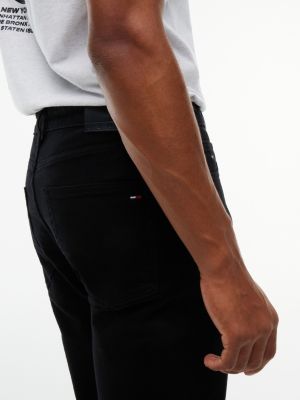 denim ryan slim straight black jeans for men tommy jeans