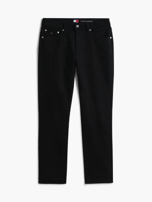 denim ryan slim straight black jeans for men tommy jeans