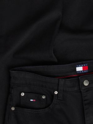 denim ryan slim straight black jeans for men tommy jeans