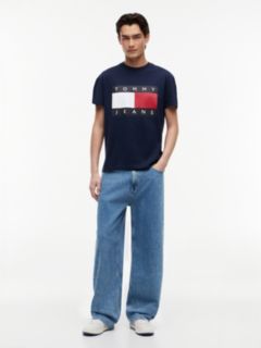 Flag Badge Crew Neck T-Shirt — Blue 2
