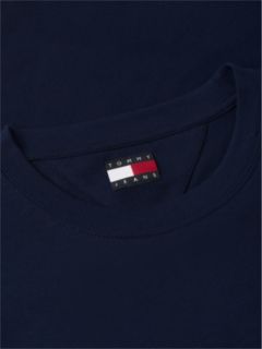 Flag Badge Crew Neck T-Shirt — Blue 7