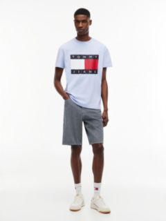 Flag Badge Crew Neck T-Shirt — Purple 2