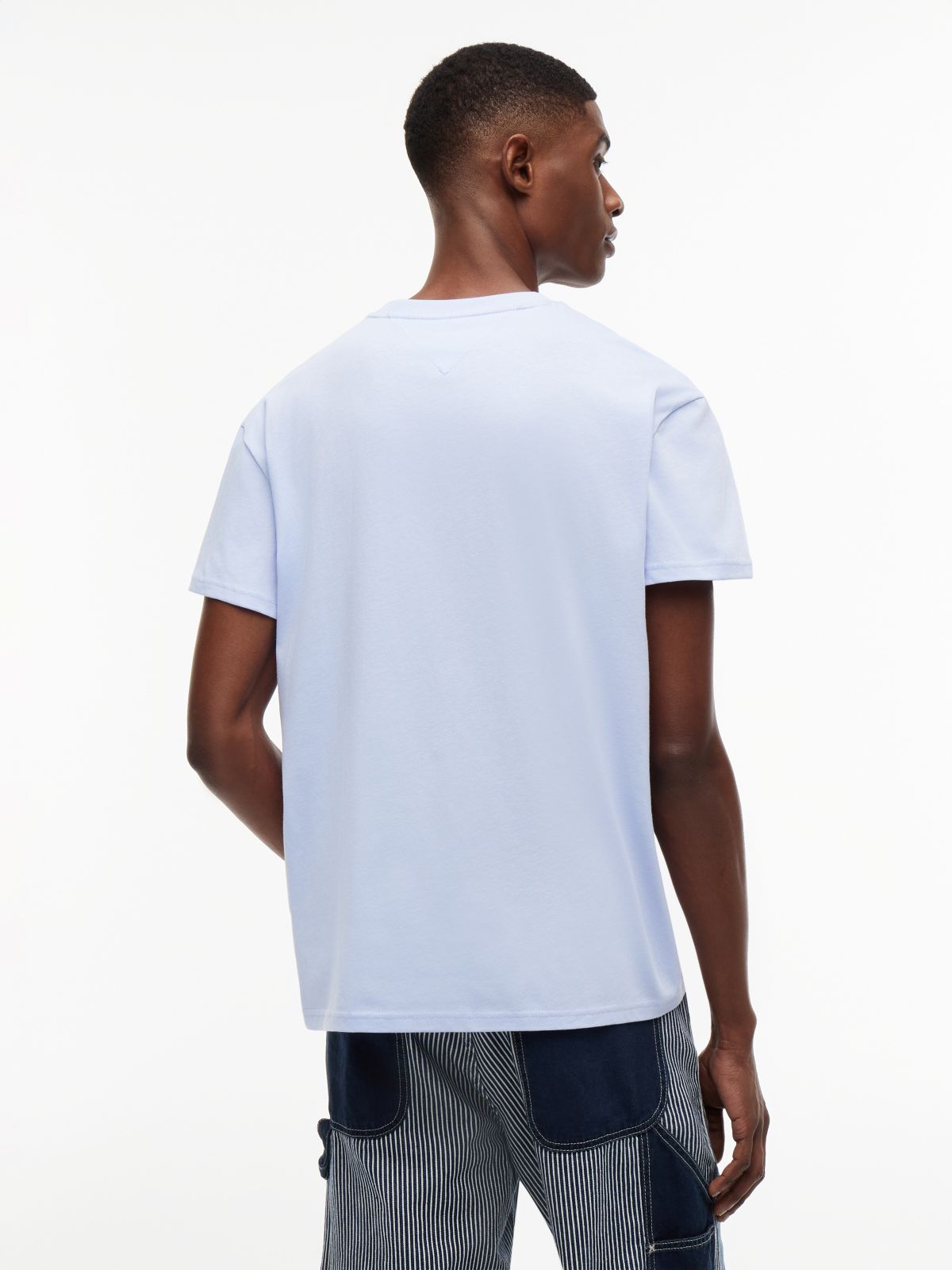Flag Badge Crew Neck T-Shirt — Purple