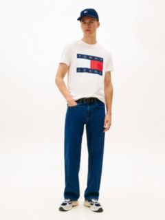 Flag Badge Crew Neck T-Shirt — White 3