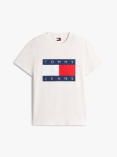 Flag Badge Crew Neck T-Shirt — White 5