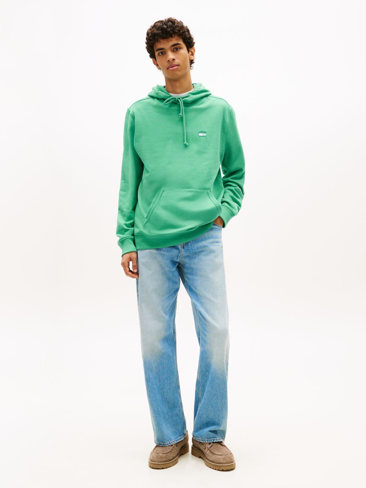 Tommy Badge Terry Hoody — Green