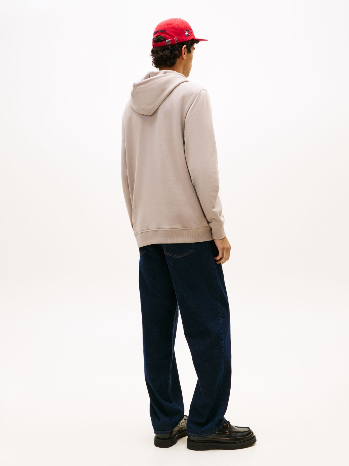 Tommy Badge Terry Hoody — Grey