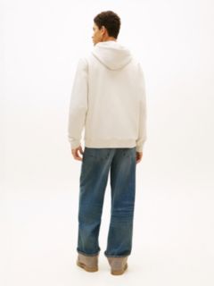 Tommy Badge Terry Hoody — White 4