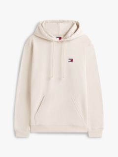 Tommy Badge Terry Hoody — White 5