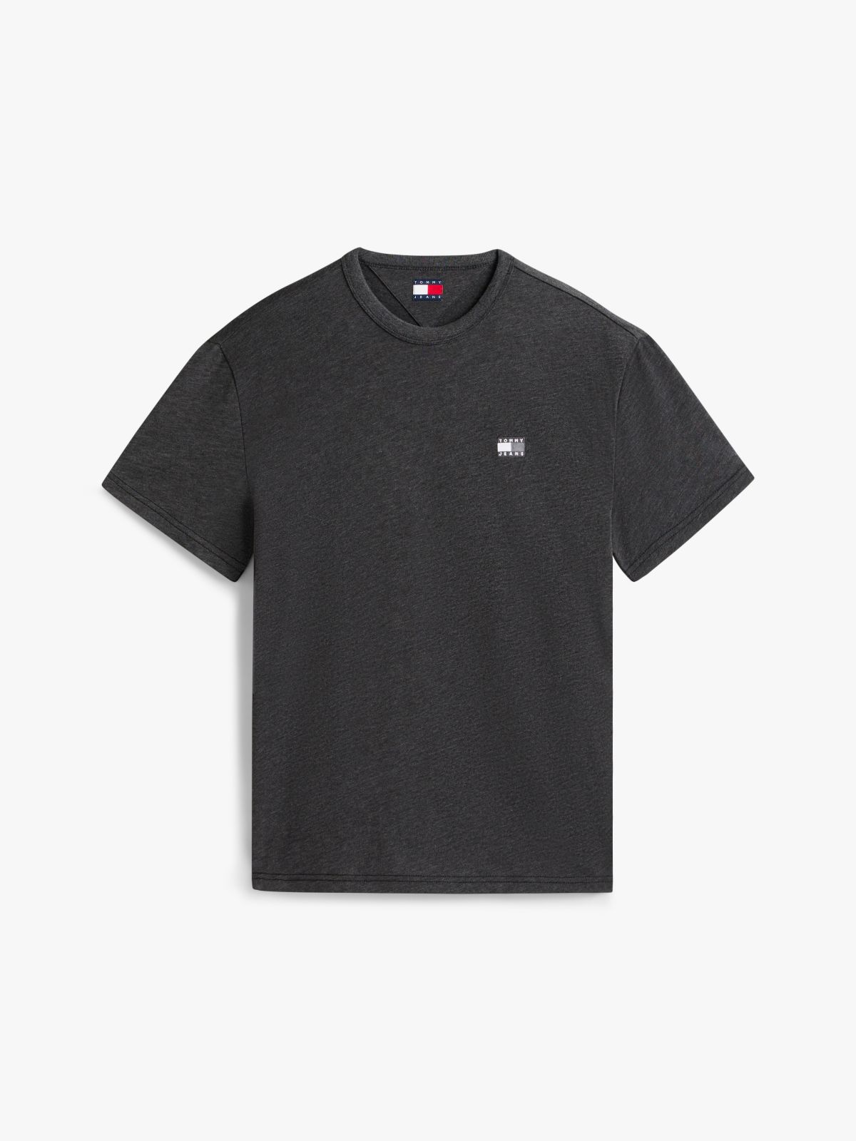 Tommy Badge Jersey Crew Neck T-Shirt — Black