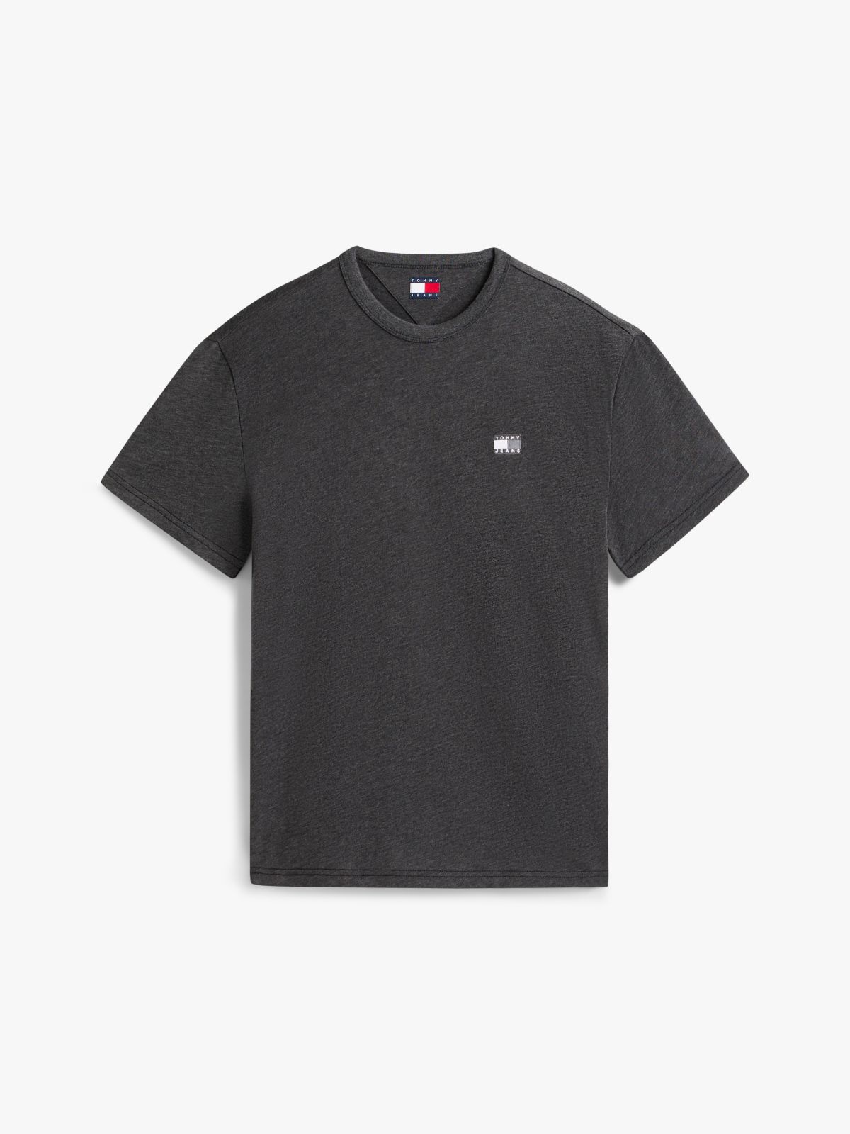Tommy Badge Jersey Crew Neck T-Shirt — Black