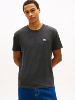 Tommy Badge Jersey Crew Neck T-Shirt — Black 1