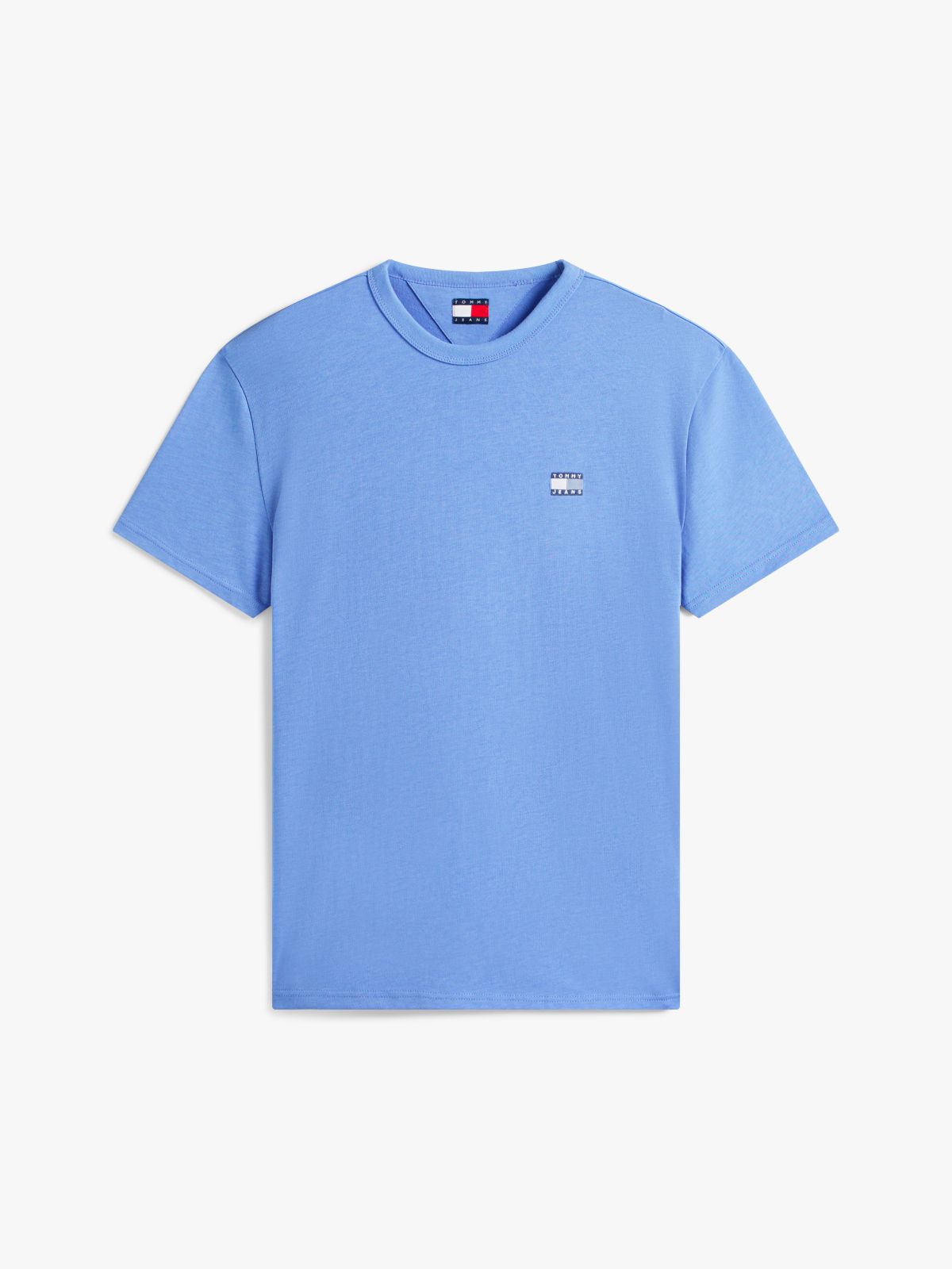 Tommy Badge Jersey Crew Neck T-Shirt — Blue