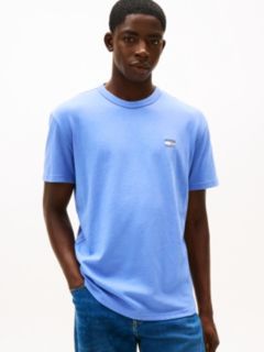 Tommy Badge Jersey Crew Neck T-Shirt — Blue 1