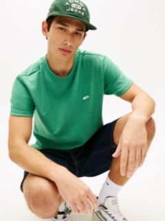 Tommy Badge Jersey Crew Neck T-Shirt — Green 2