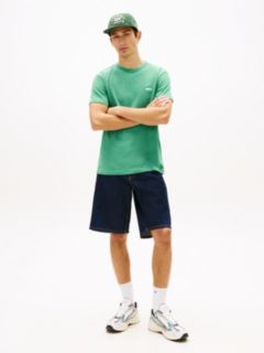 Tommy Badge Jersey Crew Neck T-Shirt — Green 3