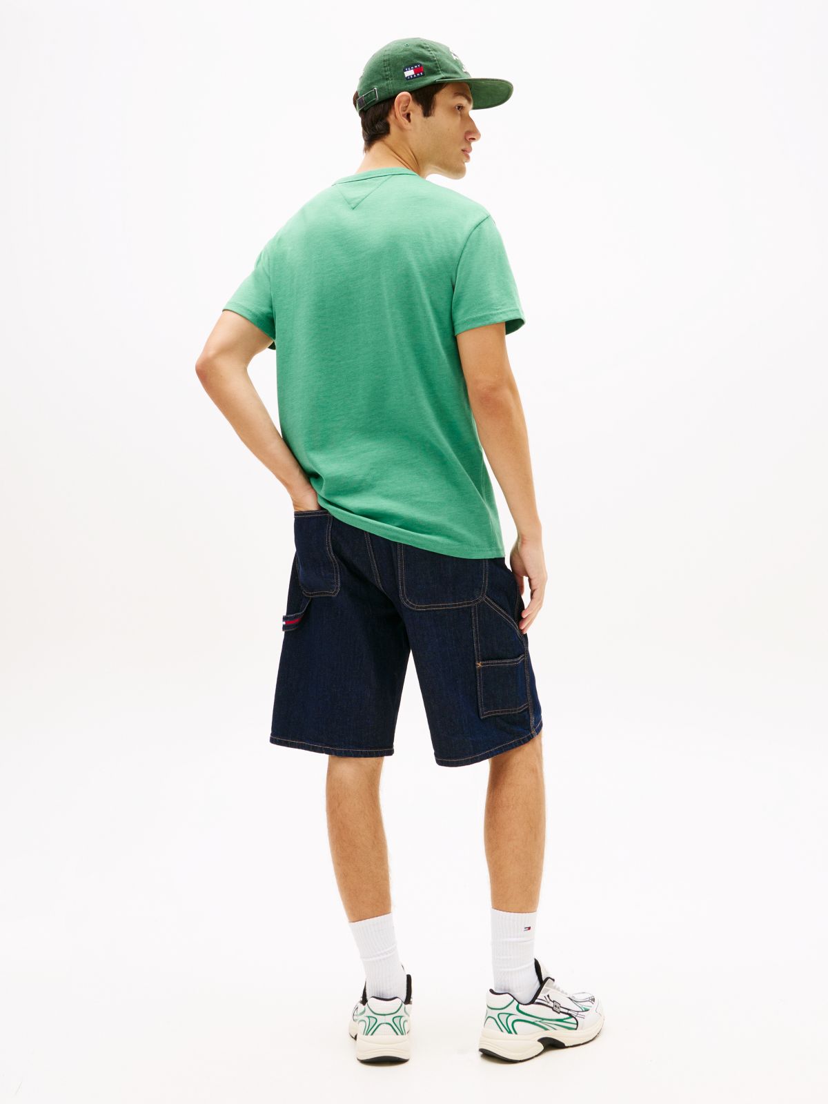 Tommy Badge Jersey Crew Neck T-Shirt — Green