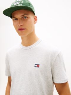 Tommy Badge Jersey Crew Neck T-Shirt — Grey 2