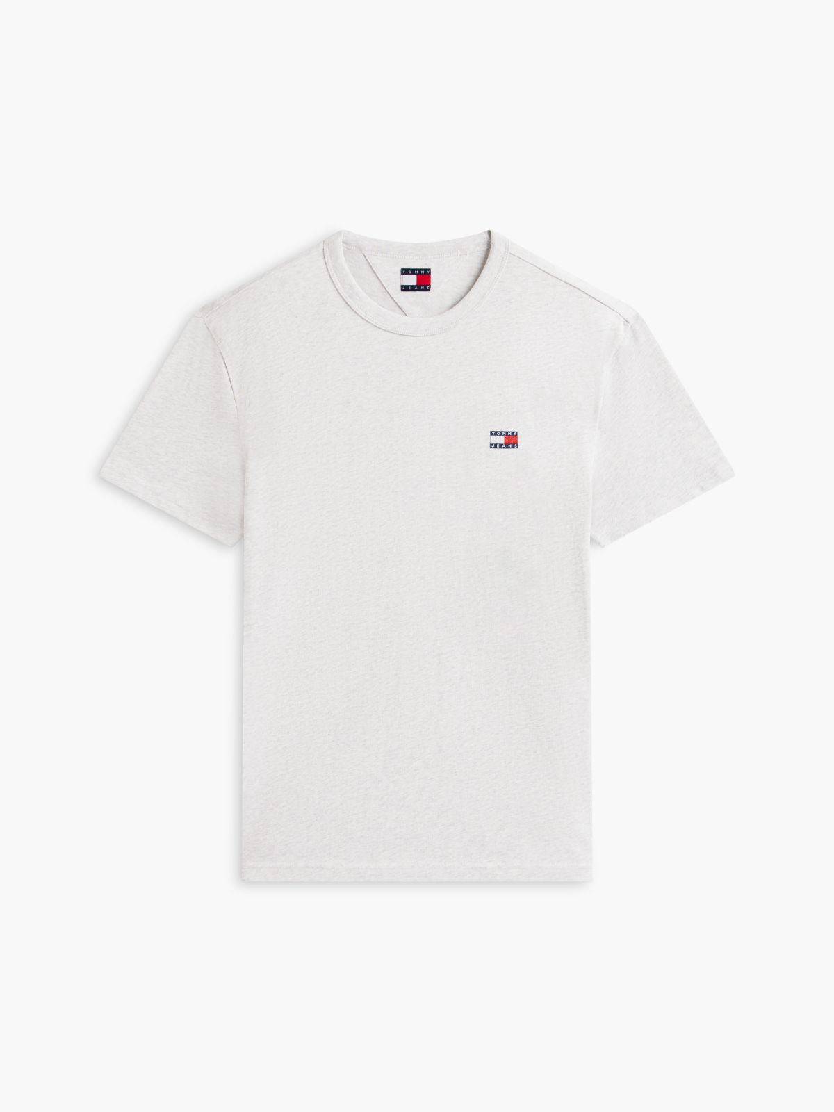Tommy Badge Jersey Crew Neck T-Shirt — Grey